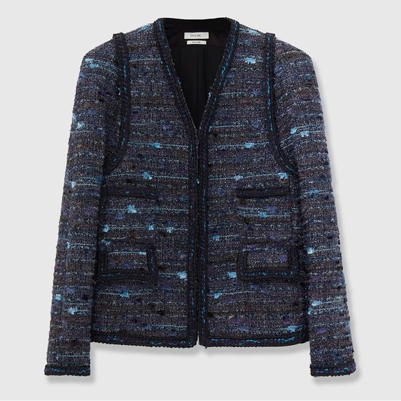 NWT Unisex CHICJOC Dark Blue Coat Jacket - Italian Fabric - Size M